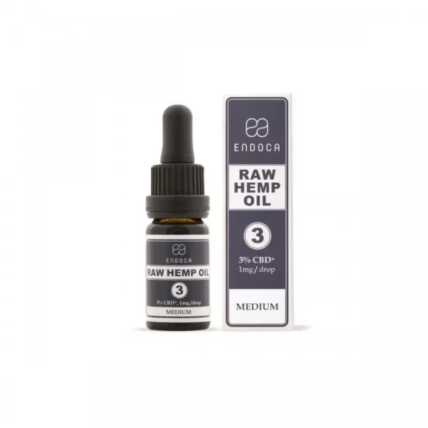 Endoca | Raw Hemp Oil Drops 300mg CBD+CBDa (3%)